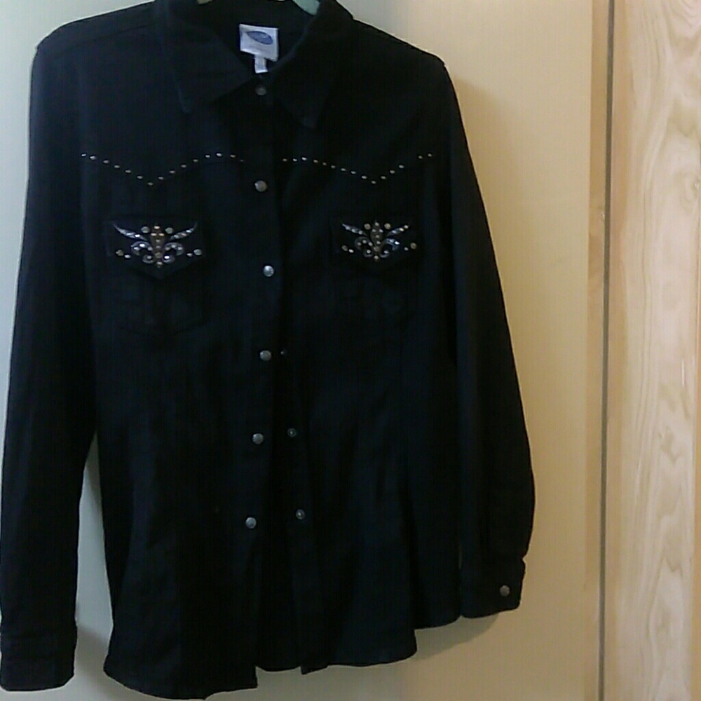 Embellished and studded black DG2 jacket